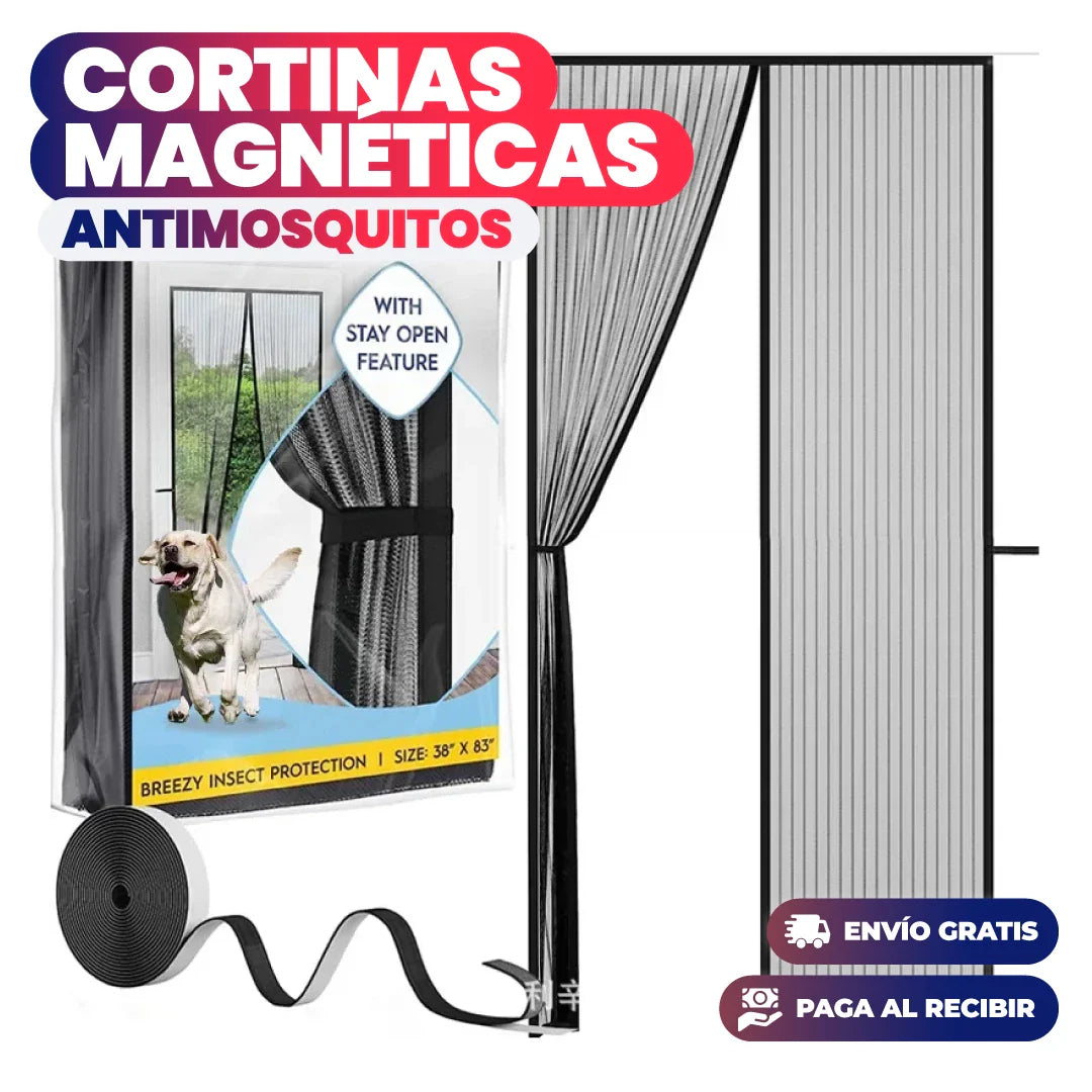 Cortina de puerta Magnetica antimosquitos MagniDoor™