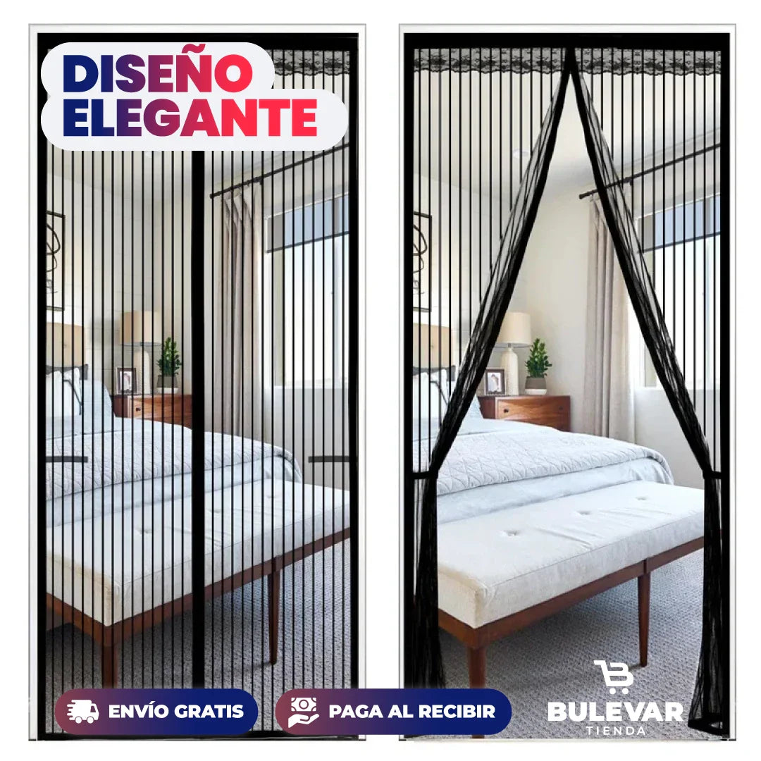Cortina de puerta Magnetica antimosquitos MagniDoor™