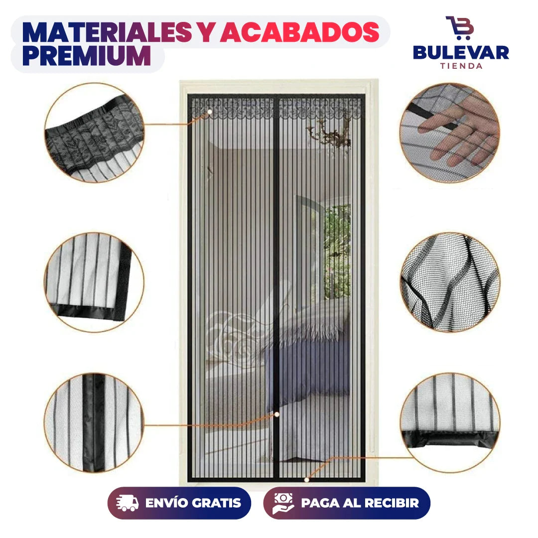 Cortina de puerta Magnetica antimosquitos MagniDoor™