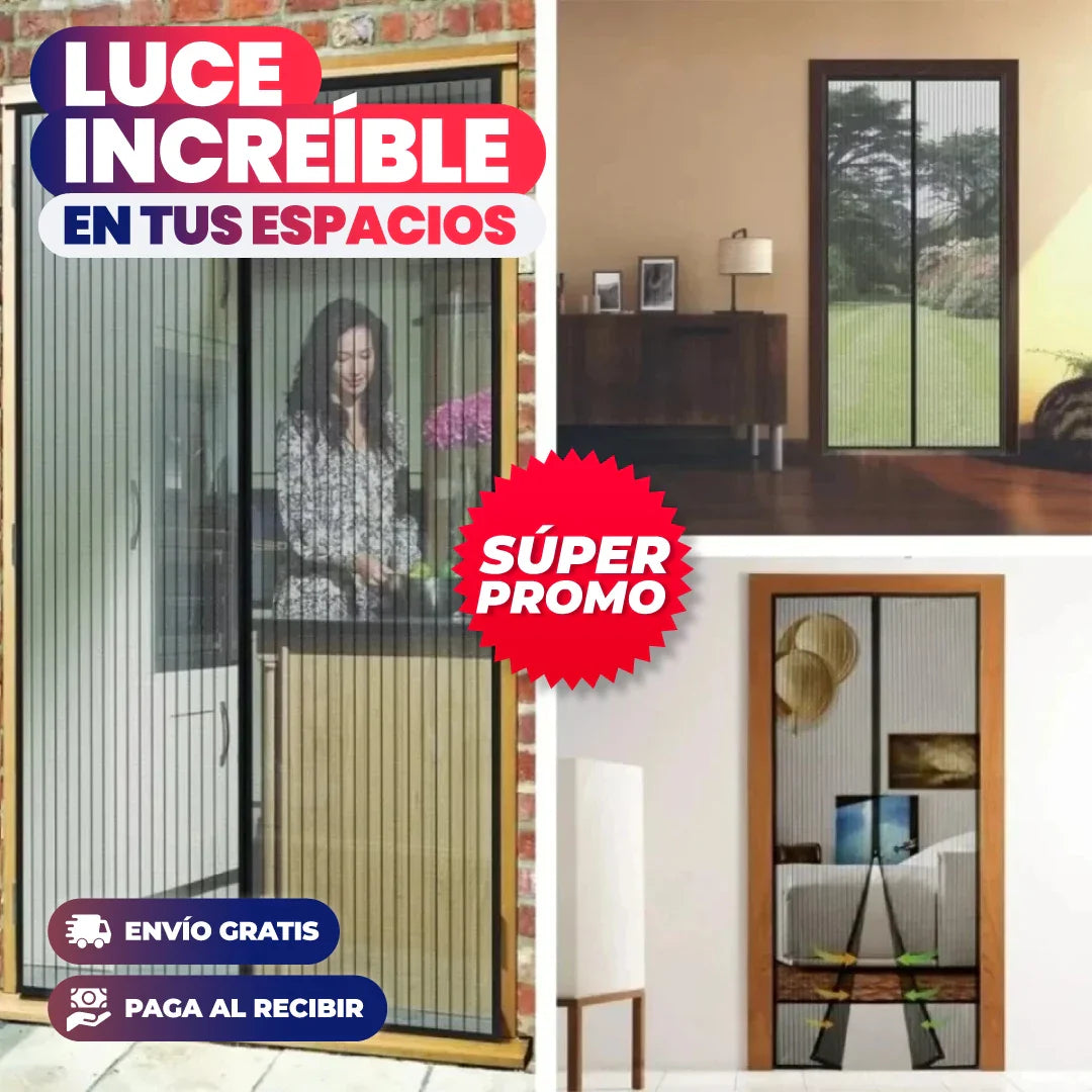 Cortina de puerta Magnetica antimosquitos MagniDoor™